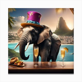 Havana Elephant Rio de Janeiro Canvas Print