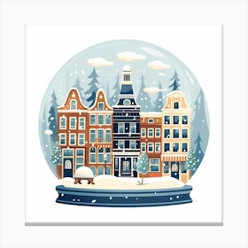 Amsterdam Netherlands 2 Snowglobe Canvas Print