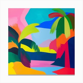 Abstract Travel Collection Cayman Islands 2 Canvas Print