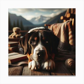 Bernese Mountain Dog Canvas Print