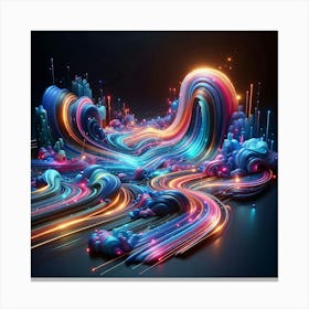 Abstract Digital Art Canvas Print