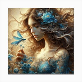 Blue Fairy 1 Canvas Print