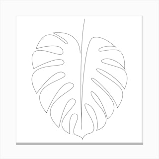 Monstera Square Canvas Print
