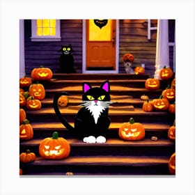 Halloween Cat 8 Canvas Print