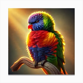 Colorful Parrot 5 Canvas Print