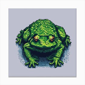 Pixel Frog Canvas Print