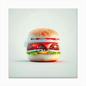 Cheeseburger Iconic (18) Canvas Print