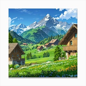 Swiss Alps 1 Canvas Print