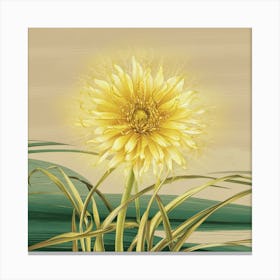 Yellow Dahlia 2 Canvas Print