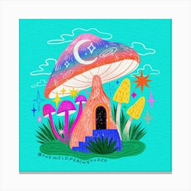 Mushroom house Canvas Print