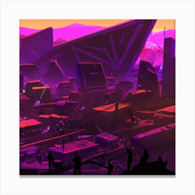 Futuristic City 2 Canvas Print