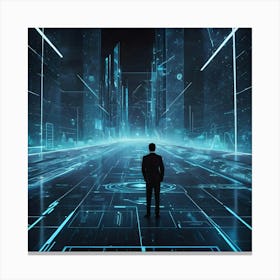 Futuristic City 18 Canvas Print