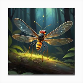 Wasp In The Woods Canvas Print