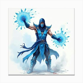 Mortal Kombat Ninja Fighter Concept Art (609) Canvas Print