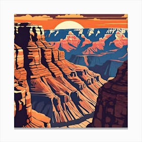 Grand Canyon Sunset 4 Canvas Print