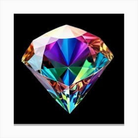 Rainbow Diamond Canvas Print