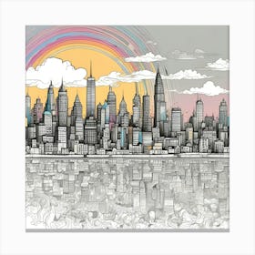 New York City Skyline 108 Canvas Print