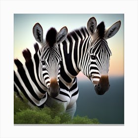 Zebras Canvas Print