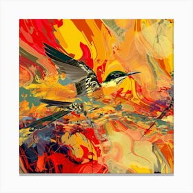 Abstract Of Birds Canvas Print