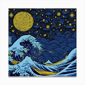 Great Wave Off Kan Canvas Print