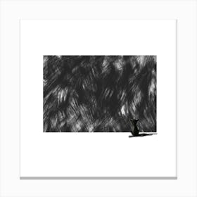 Cat In Front Of A Wall Canvas Print