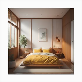 Modern Bedroom Canvas Print