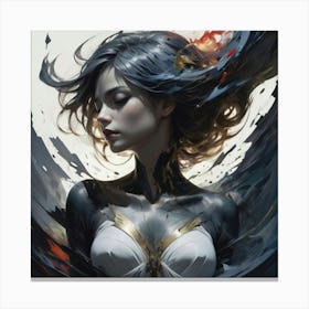 Woman With A Sword Canvas Print