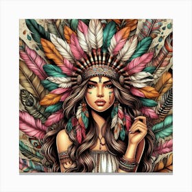 Indian Girl Canvas Print