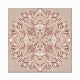 Trending Nude Color Mandala A Symmetrical Mandala Design Where Each Section Is Filled With Differen 272222507 (1) Canvas Print