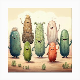 Sea Cucumbers Cartoon 1 Toile