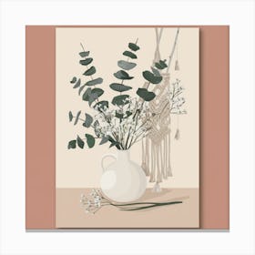 Eucalyptus In Vase Canvas Print