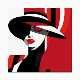 Lady In A Hat 1 Canvas Print