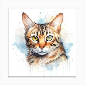 Bengal Cat Portrait 1 Canvas Print