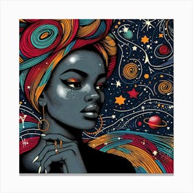 Cosminae Celestial Portrait Canvas Print