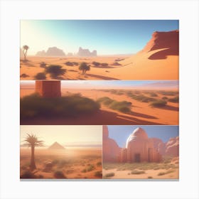 Desert Landscape 120 Canvas Print