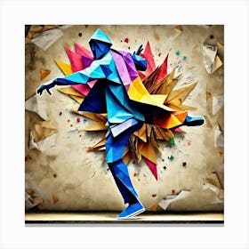 Origami Dancer 113 Canvas Print