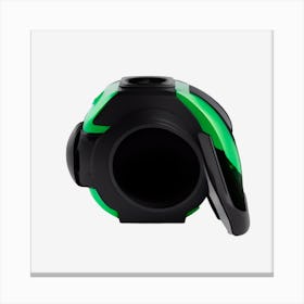 Green And Black tape measure Canvas Print