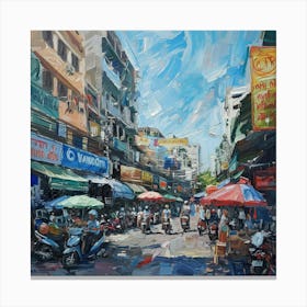 Vietnamese Market Canvas Print