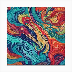 Abstract Swirl Pattern Canvas Print