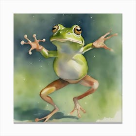 Frog Dance 1 Canvas Print