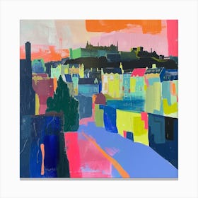 Abstract Travel Collection Edinburgh Scotland 2 Canvas Print