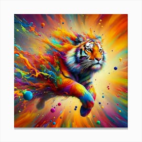 Colorful Tiger Canvas Print