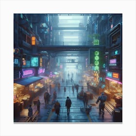 Futuristic City 4 Canvas Print