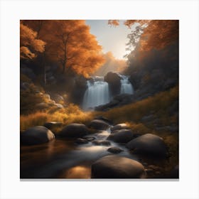 Hidden Paradise in the Golden Season Canvas Print