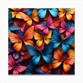 Colorful Butterflies 21 Canvas Print