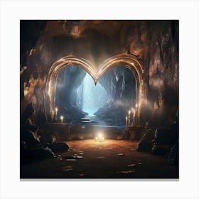 Heart-Shaped Cave 1 Canvas Print
