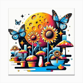 Mushroom Garden Canvas Print