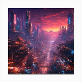 Futuristic City 2 Canvas Print