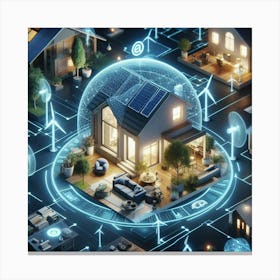 Smart Home Concept Canvas Print