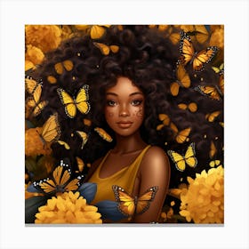 Butterfly Girl 33 Canvas Print